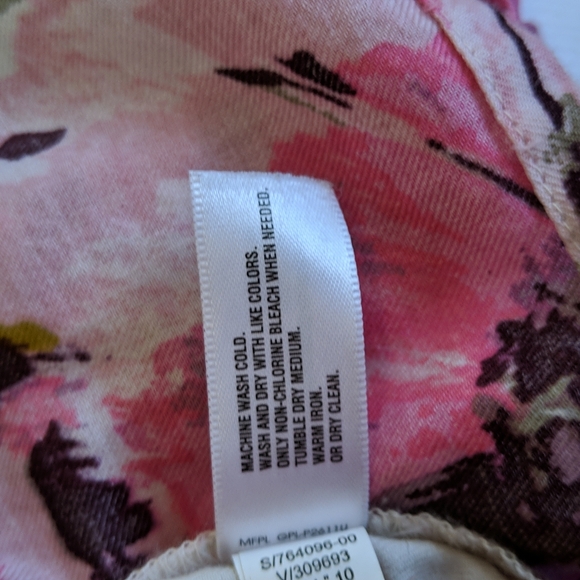 babyGap flowy bold floral long sleeve peasant blouse 0-3 months baby girl - Picture 6 of 7